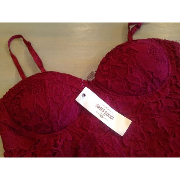 💲SOLD💲SANS SOUCI Cami Bralette M NWT - Picture 2 of 4