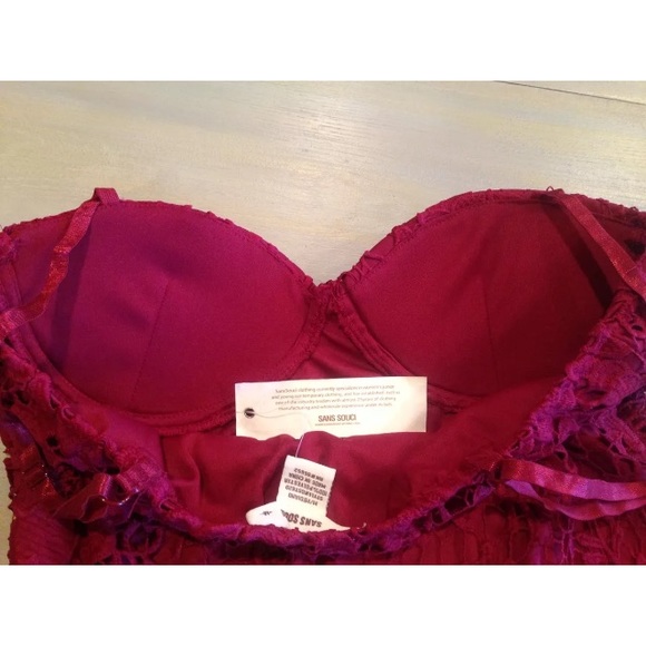 💲SOLD💲SANS SOUCI Cami Bralette M NWT - Picture 4 of 4