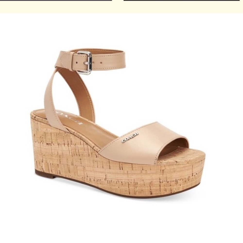 Coach Becka wedge sandals