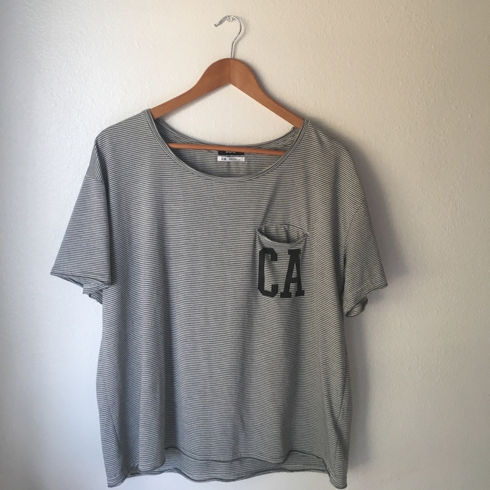 BDG California Slouch Striped Tee