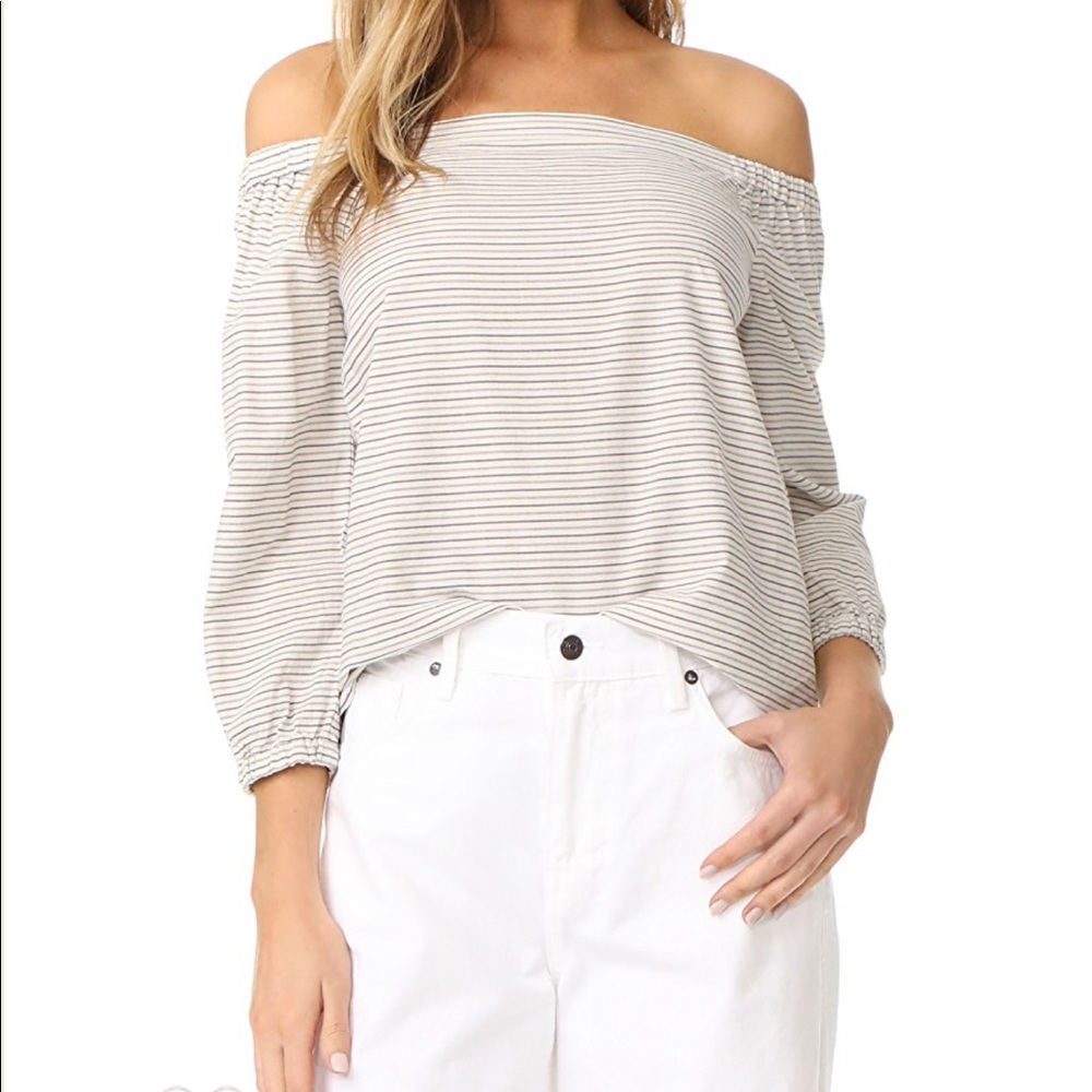 Madewell Jardin Off Shoulder Blouse Top Small NWT