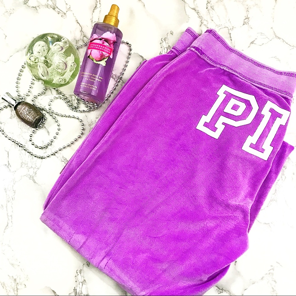 Victoria's Secret Pink velour pants (soiled)
