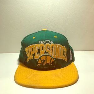 M&Ness Retro Seattle Supersonics SnapBack