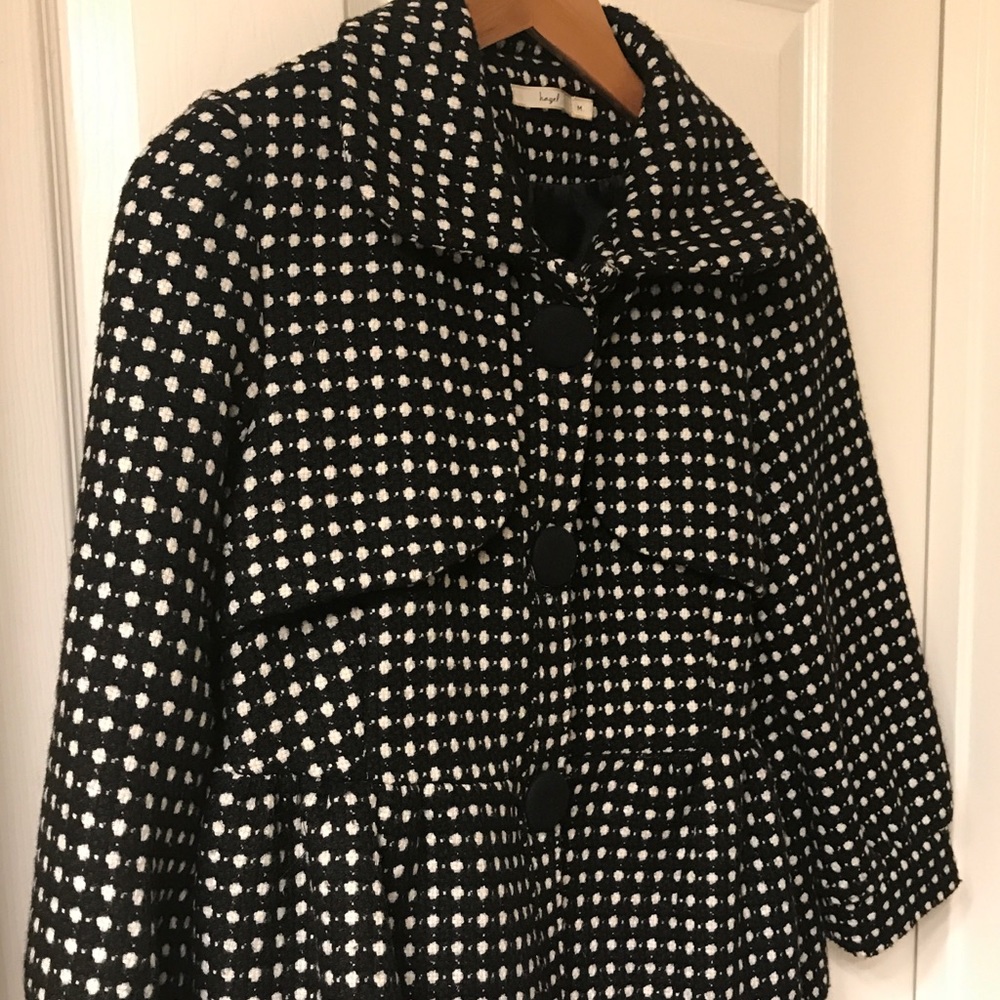 Black/White Tweed Hazel Jacket Size M