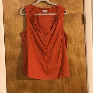 LOFT Cotton Pullover Blouse