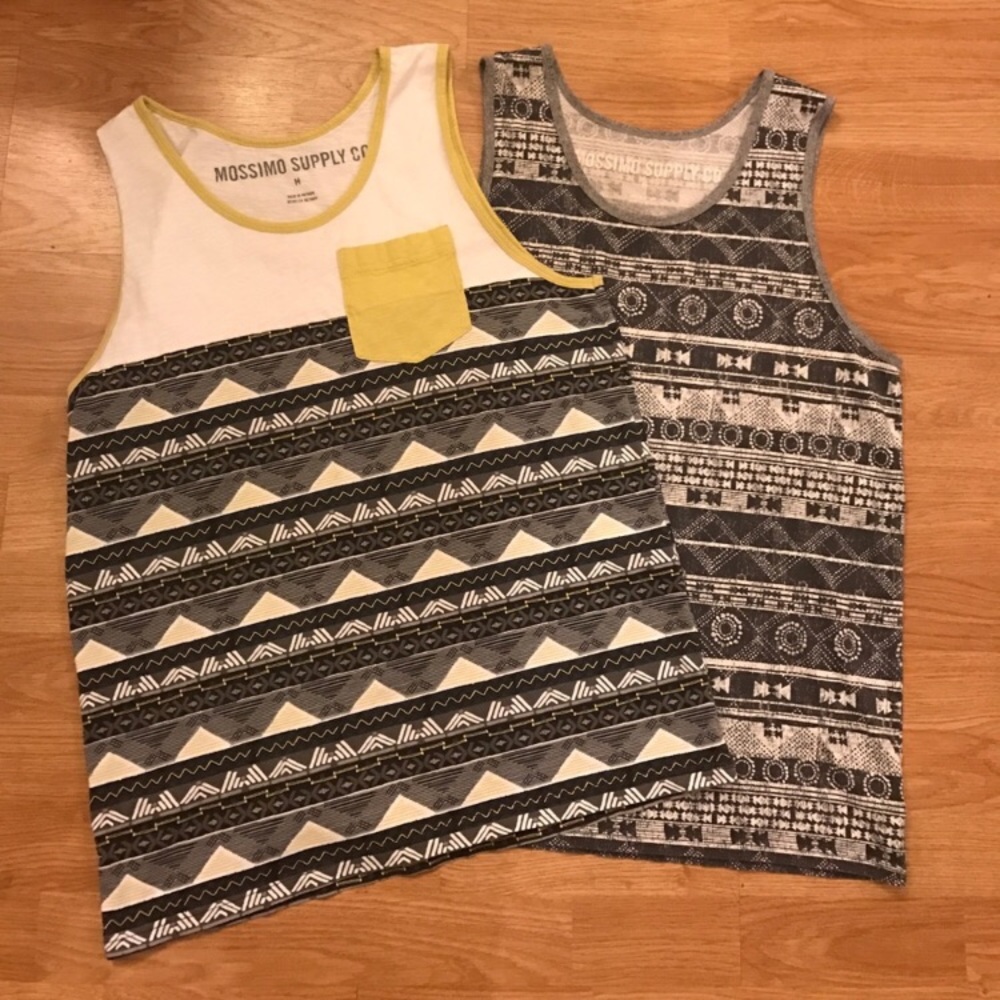Men's patterned tanks