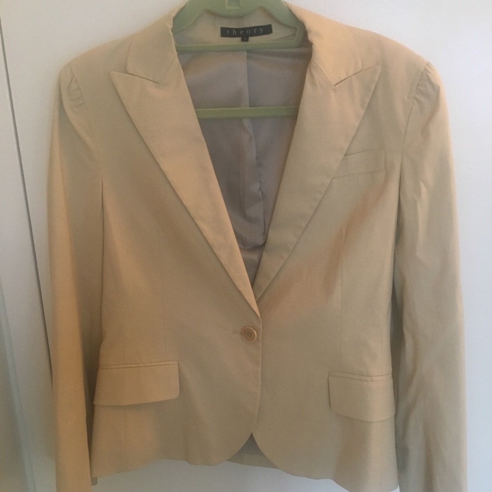 Theory Blazer- light tan color