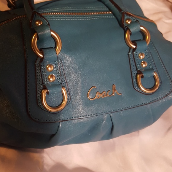 ~SOLD~Coach Ashley Leather Satchel Shoulder Bag - Picture 2 of 6