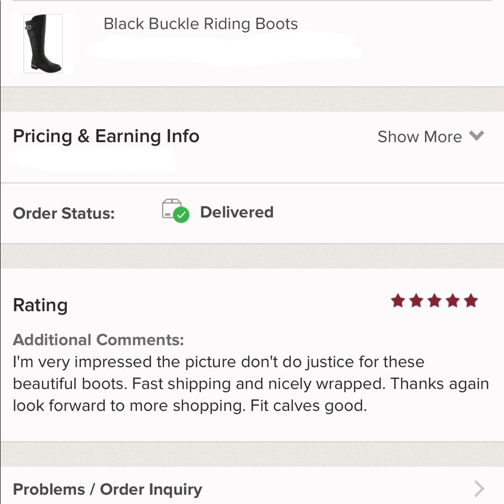 Black Buckle Riding Boots - Picture 3 of 4