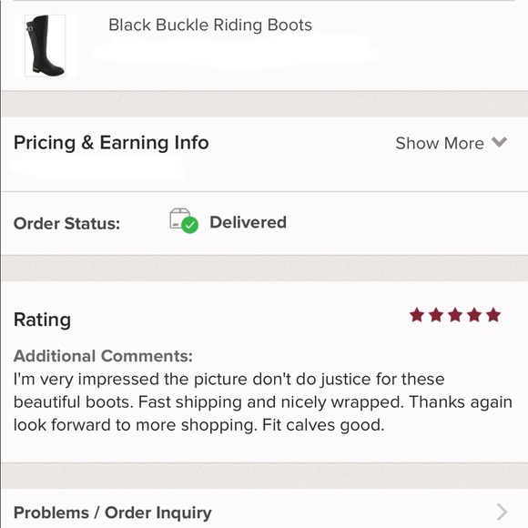 Black Buckle Riding Boots - Picture 3 of 4