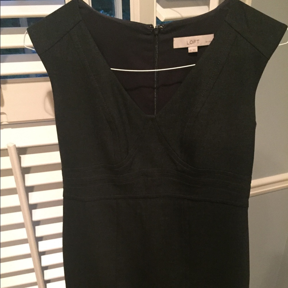 Loft charcoal dress
