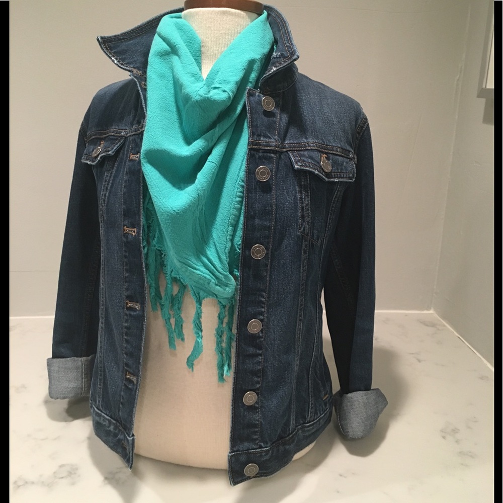 Gauze Scarf in Teal