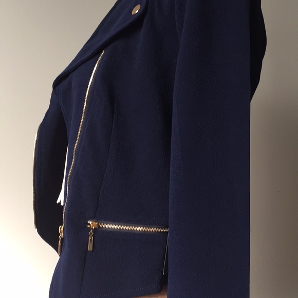 ‼️LAST ONE‼️Moto Jacket in Navy - Picture 5 of 7