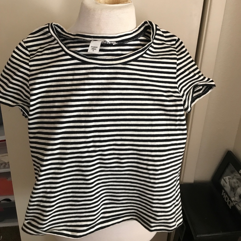 Striped crop top