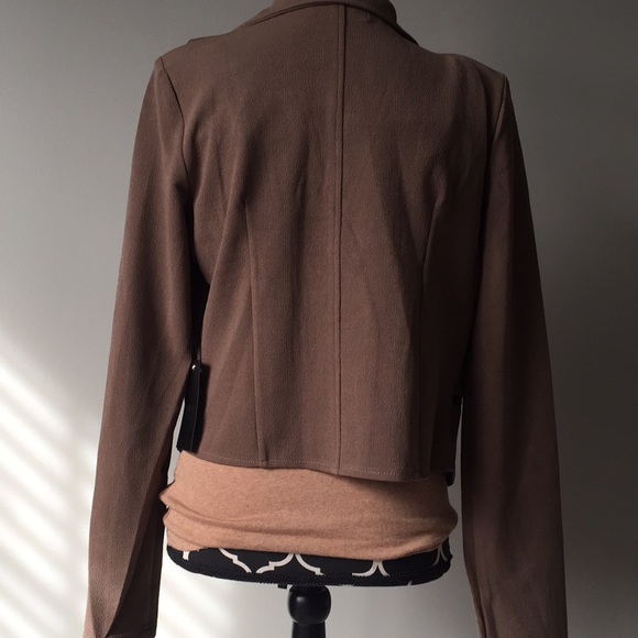 🎉Host Pick🎉Moto Jacket in Mocha - Picture 7 of 7