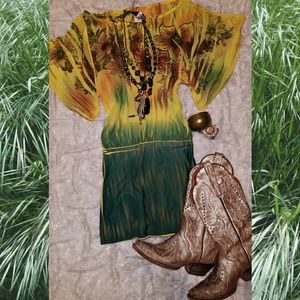 💸SOLD💸Floral bubble mini dress