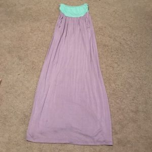 Strapless maxi dress