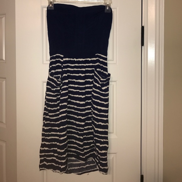 Strapless Navy Sundress - Picture 2 of 2