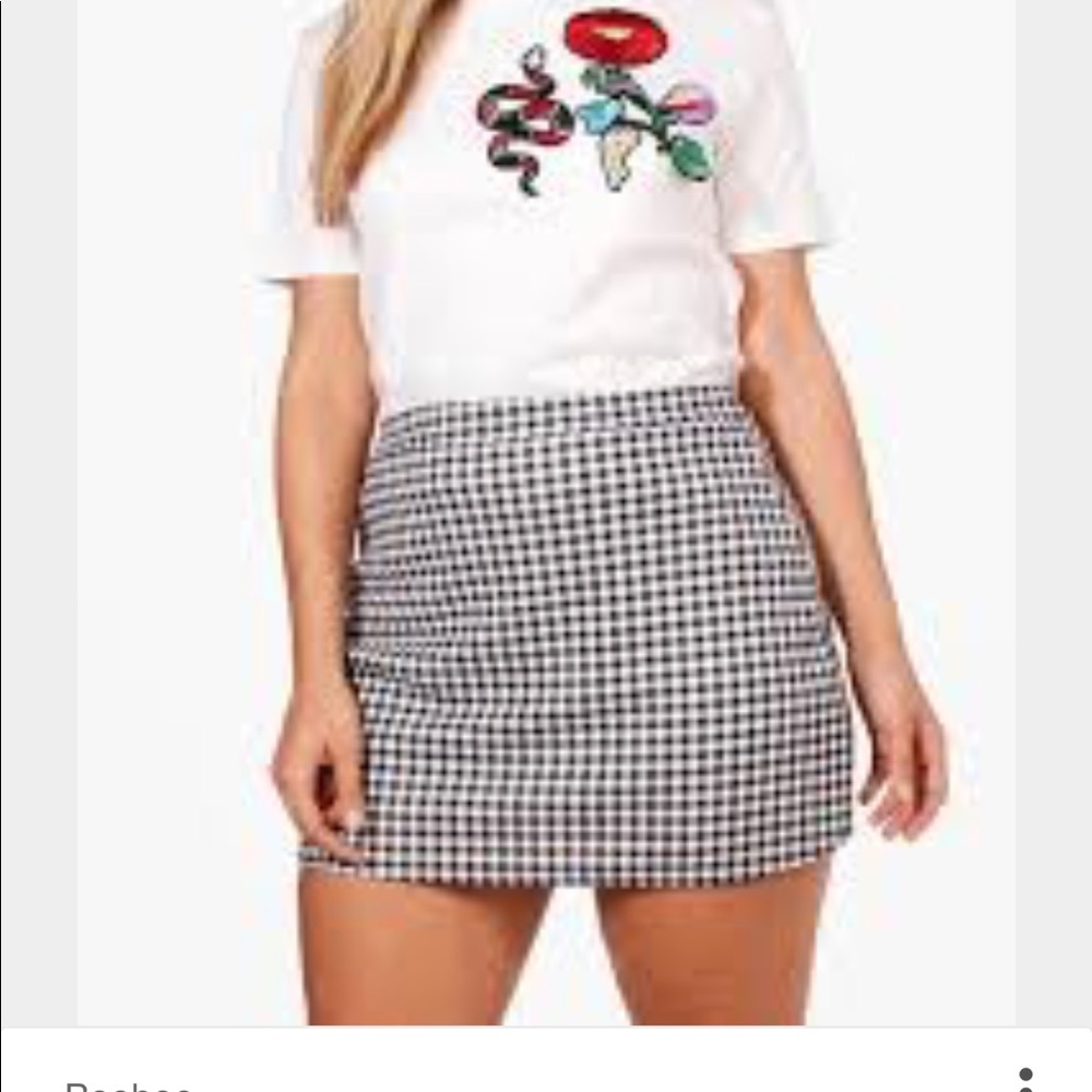 PLUS gingham skort
