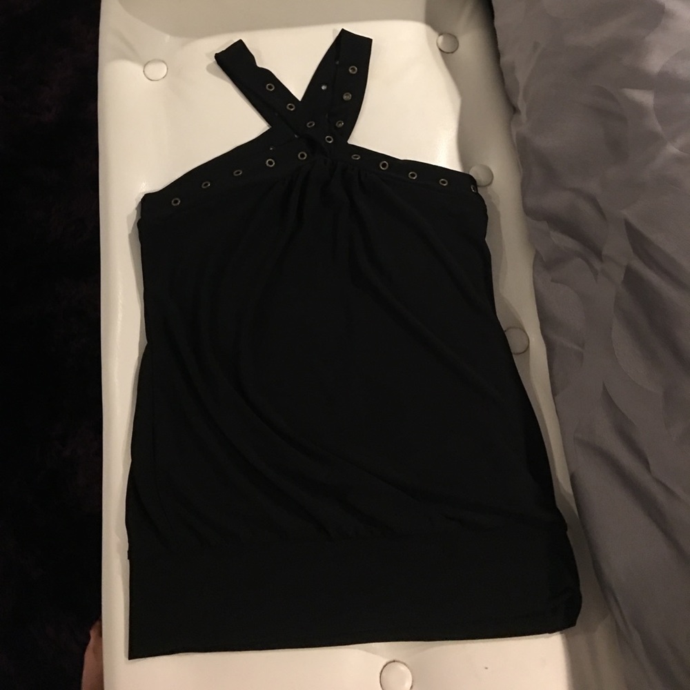 B'leev black halter top