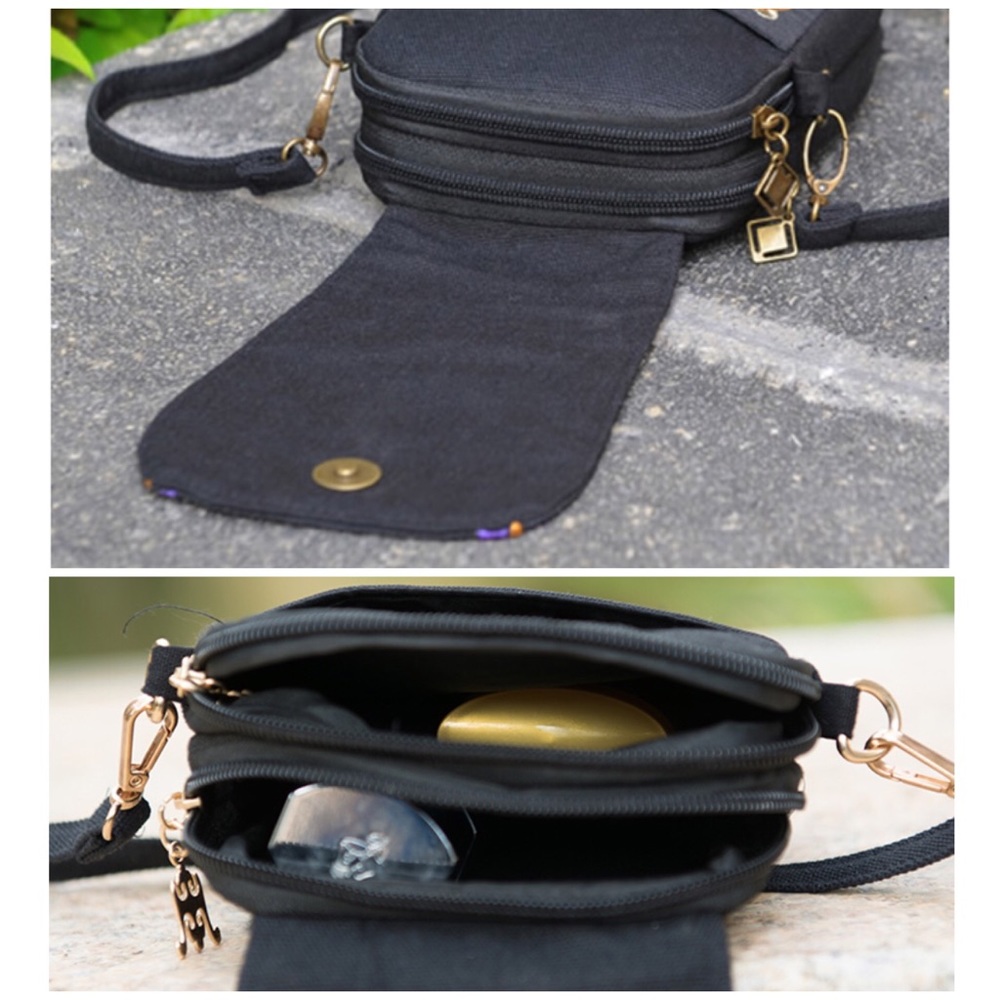 Small Vintage Boho Embroidery Crossbody Handbag - Picture 7 of 8