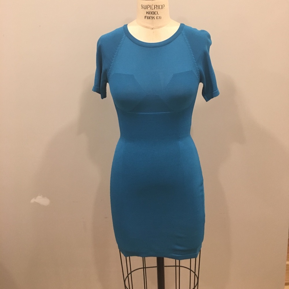 Carin Wester Bodycon Sweater Knit Mini Dress Sz S