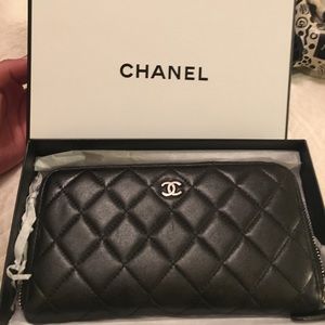 Chanel wallet with box Chanel wallet with box
