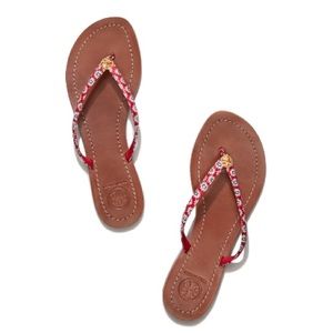 NIB TORY BURCH Terra Thong "Primrose" 7.5