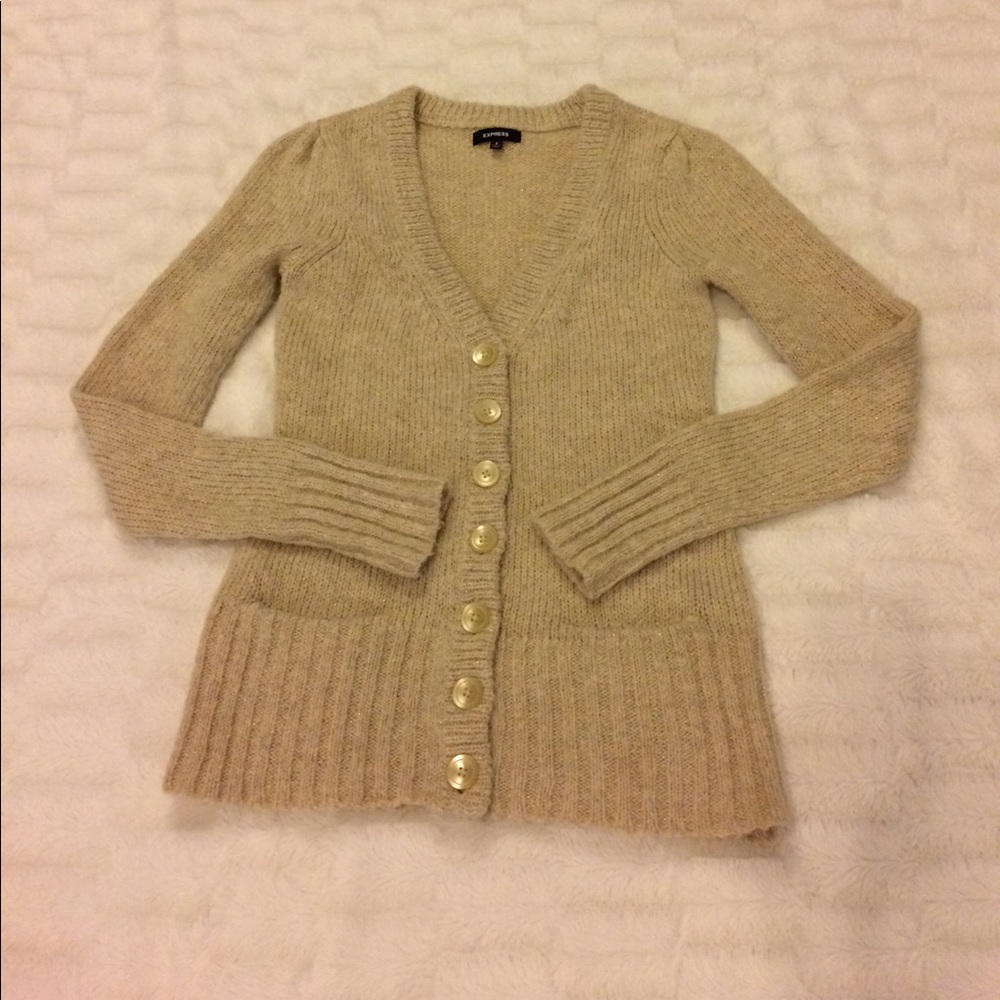 Beautiful gold Express cardigan