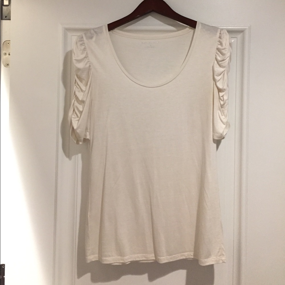Ivory top with sleeve detail