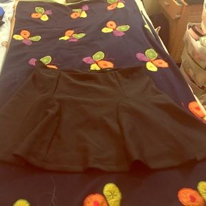 Black mini skirt with zipper- Target Brand