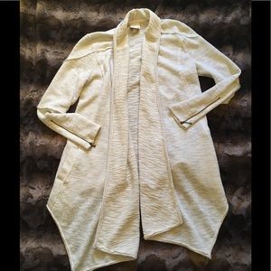 Knox Rose cream & gold thread wrap sweater.