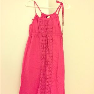 Bright pink summer dress