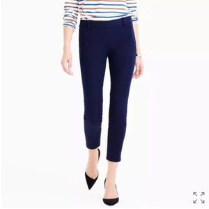 Navy J. Crew Minnie pant in stretch twill