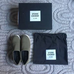 Opening Ceremony Olive Sneakers