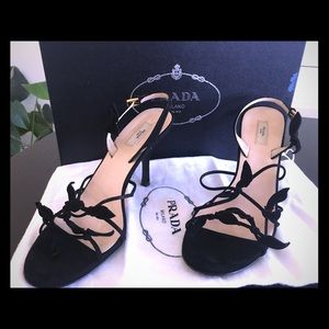 Prada sandals - like new. Worn twice. Eye catcher.