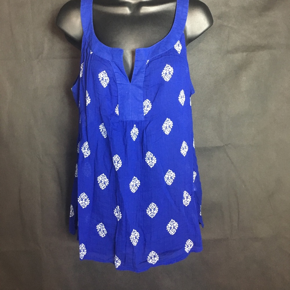 Old Navy~ Sheer Blue Tang Top~ Size Medium