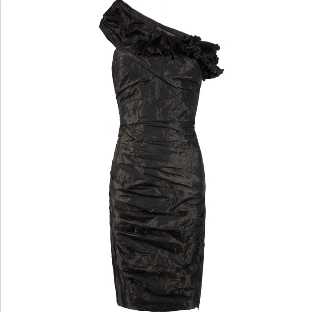 NWT ALL SAINTS METALI DRESS - COLOR: VINTAGE EBONY