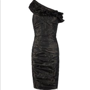 NWT ALL SAINTS METALI DRESS - COLOR: VINTAGE EBONY