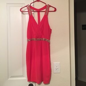 Halter mini dress