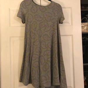 Lularoe Carly dress with paisley print