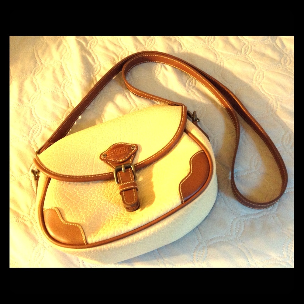 🔆 ESPRIT pebbled leather crossbody bag