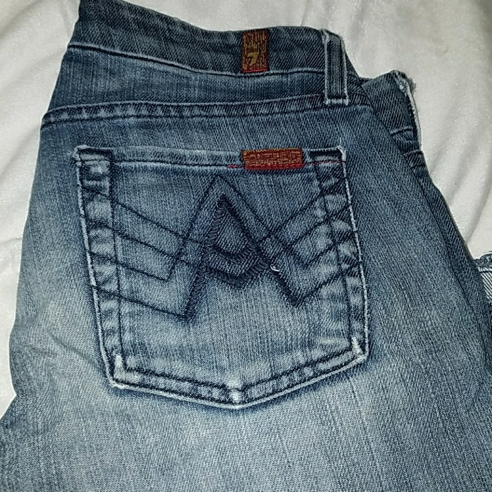 7 for all mankind size 25 boot cut jeans