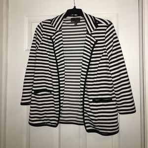 Black and white pinstripe blazer!!!