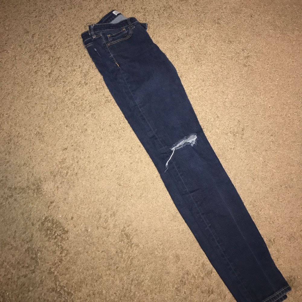Abercrombie and Fitch distressed skinny jeans