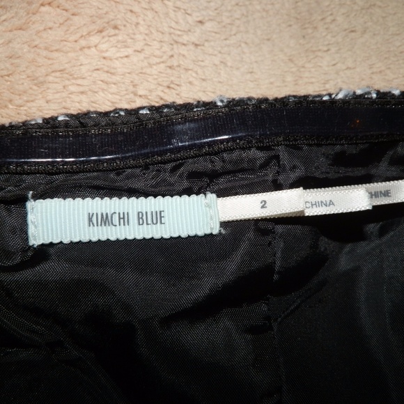 Kimchi Blue Black & White Tweed Strapless Dress - Picture 6 of 6