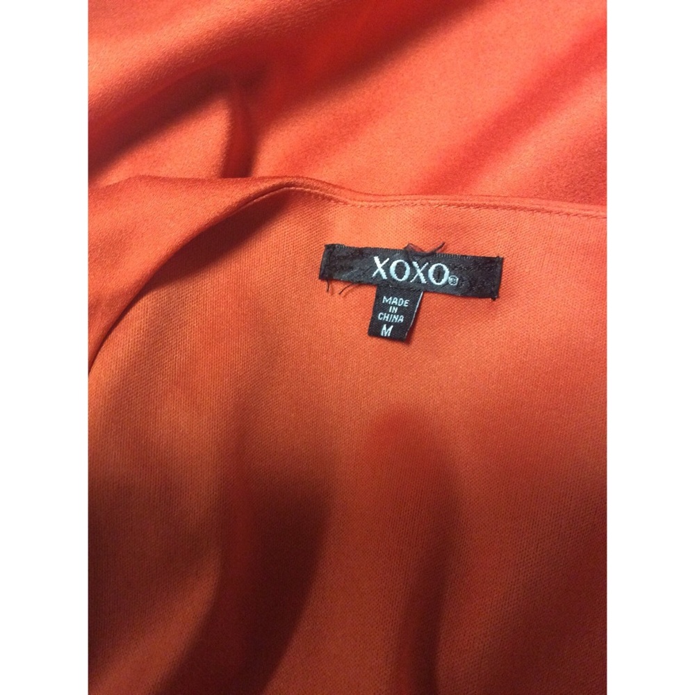 XOXO Flower Shoulder Banded Waist Dress (M) - Picture 6 of 6