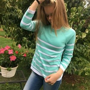 Adorable teal stripped Brooks Brothers sweater Adorable teal stripped Brooks Brothers sweater