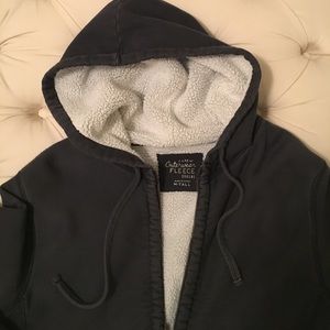 J. Crew Fleece Lined Zip-Up Hoodie