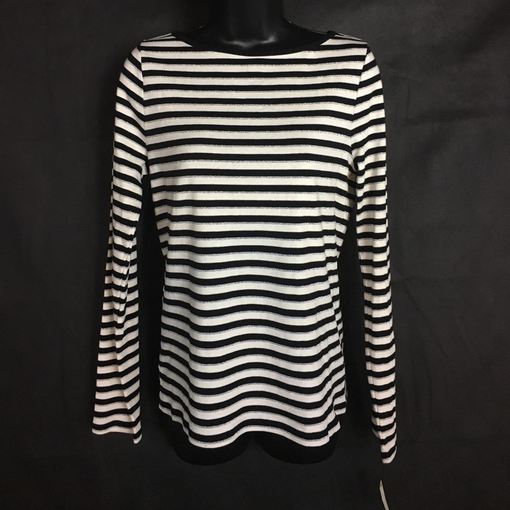 Talbots NWT "Pima Cotton" Stripped Long Sleeve 💋